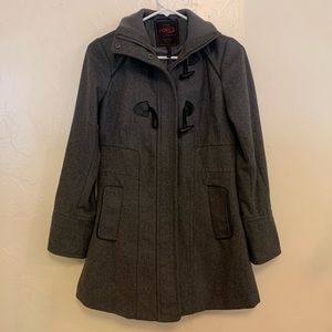Grey peacoat